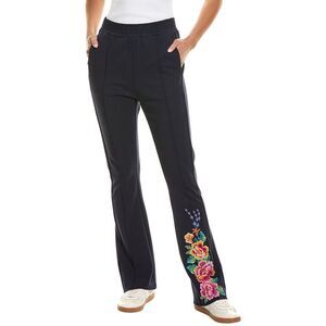 Johnny Was Womens Bee Active Jetsetter Pant, Blue